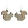 Squirrel Earrings # 1030