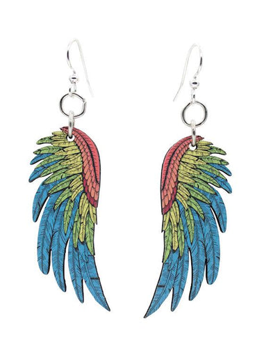 Macaw Wing Earrings