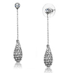 Earrings with Top Grade Crystal  in Clear