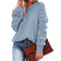 Lantern Sleeve Knitted Sweater Woman Autumn Winter Hollow Out Sweater