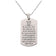 Solid Stainless Steel Scripture Tag Necklace - Isaiah 41:10