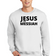 Mens Long Sleeve Sweatshirt Jesus One Messiah - Christian Inspiration