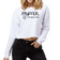 Womens Long Sleeve Crop Sweatshirt Prayer Warrior Christian