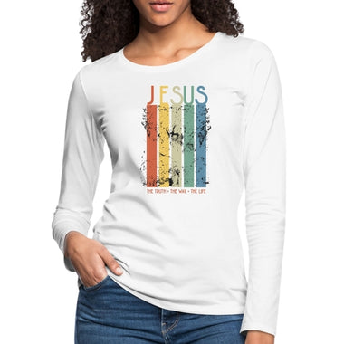 Jesus The Truth The Way The Life Womens Long Sleeve T-Shirt