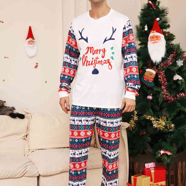 MERRY CHRISTMAS Top and Pants Pajama Set