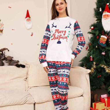 MERRY CHRISTMAS Top and Pants Pajama Set